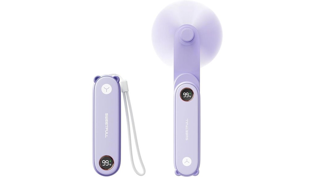 mini usb fan flashlight