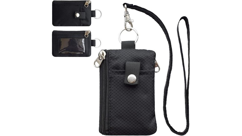 minimal rfid blocking water resistant lanyard