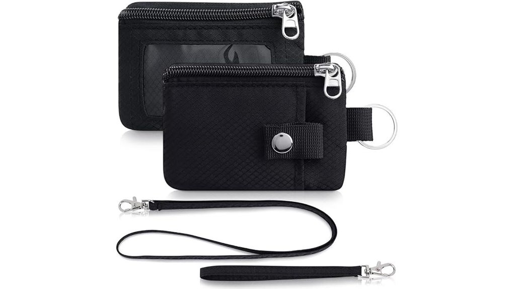 minimal rfid keychain wallet