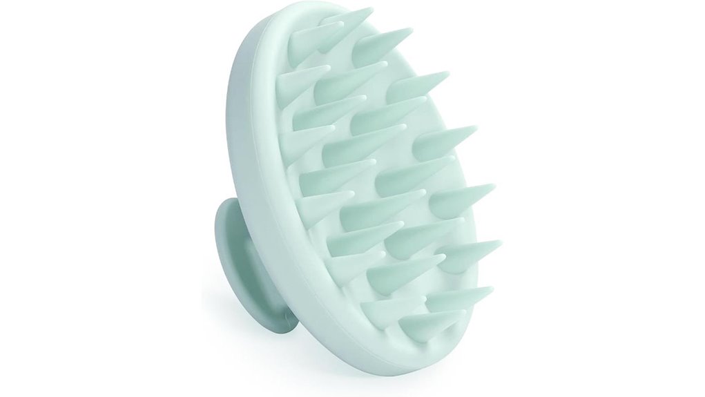 mint silicone scalp scrubber