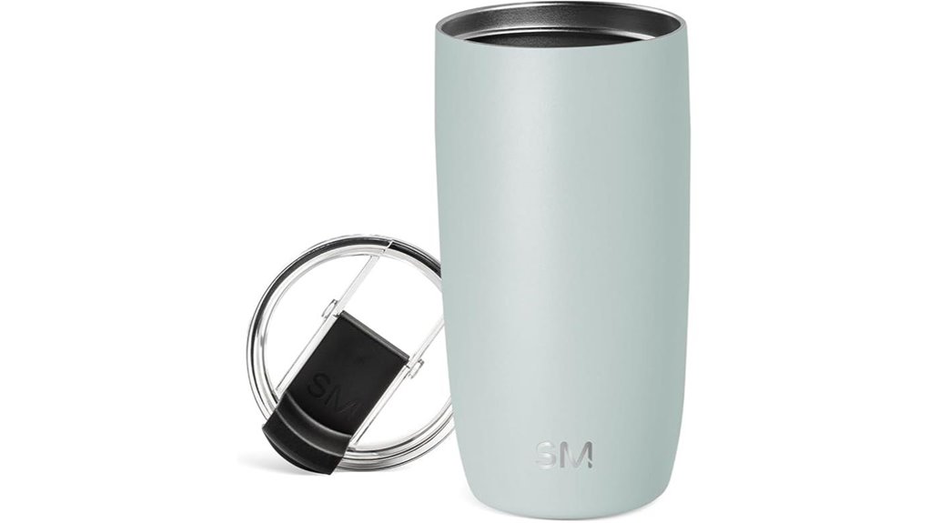 modern flip lid 16oz tumbler