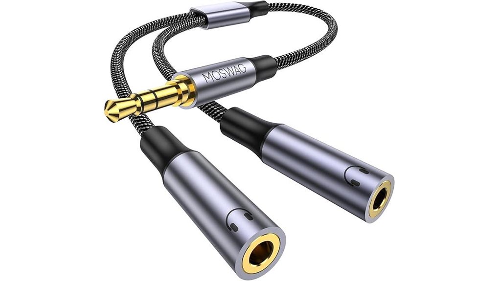 moswag 3 5mm headphone splitter