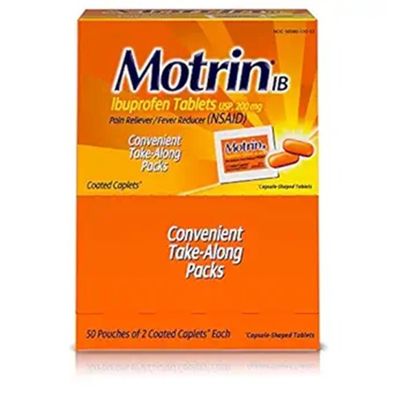 motrin 200mg 100 unit caplets