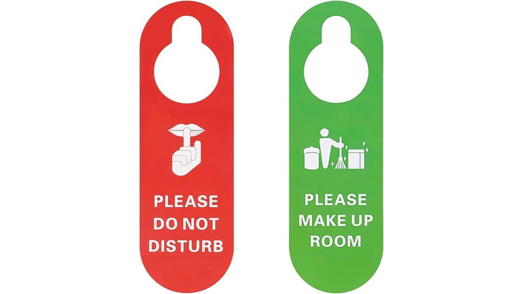 muka plastic no disturb hanger