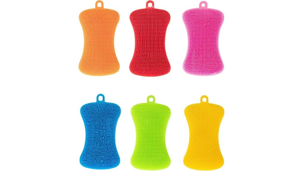 multicolor silicone sponge pack