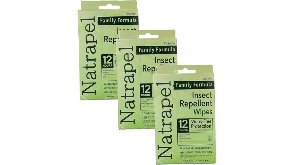 natrapel 20 tick wipes