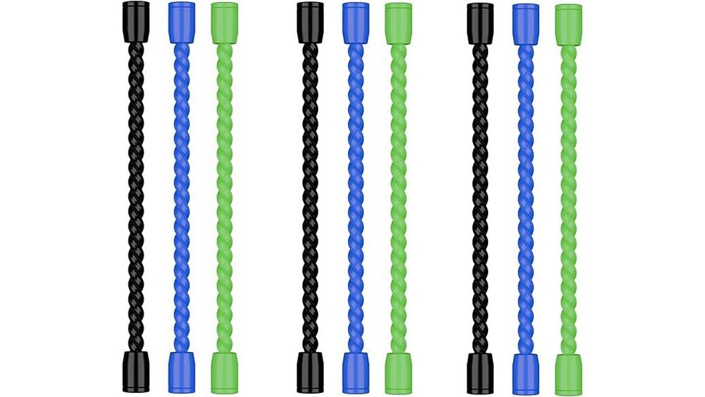 nine 4in 3color siliconetwists