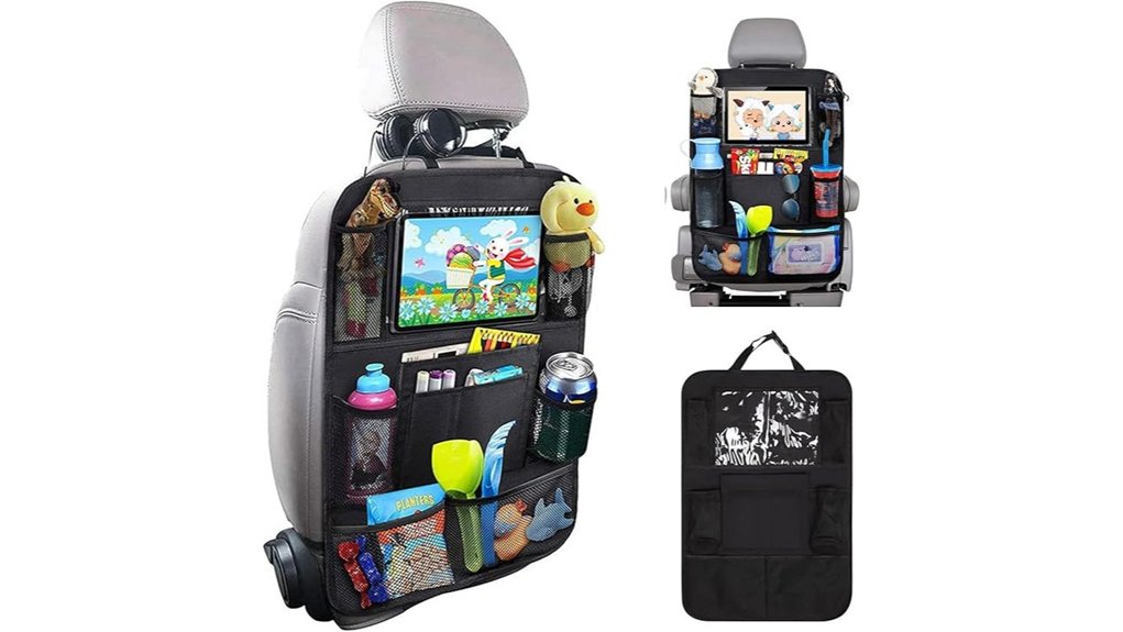 nine pocket organizer with tablet