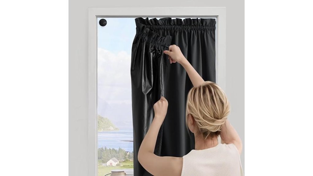 no drill suction blackout curtain