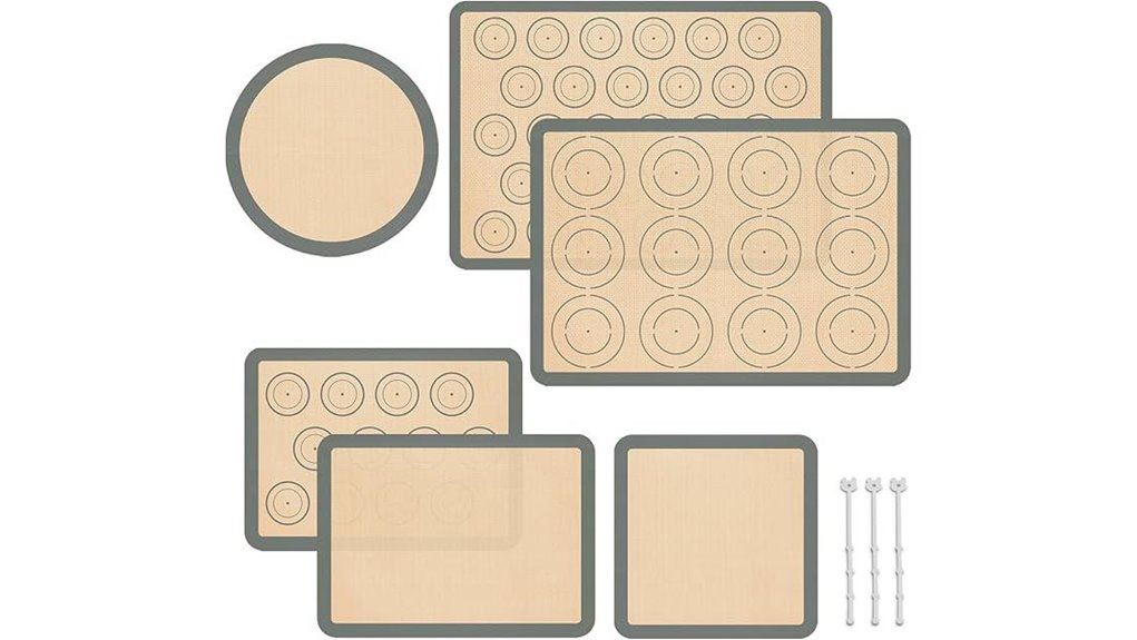 non stick silicone mat set