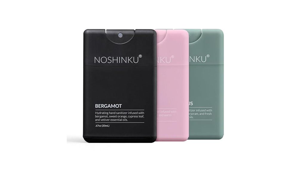 noshinku refillable sanitizer set