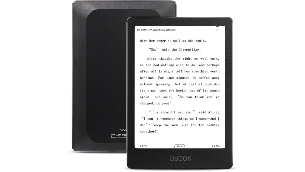 obook6 glare free 32gb reader