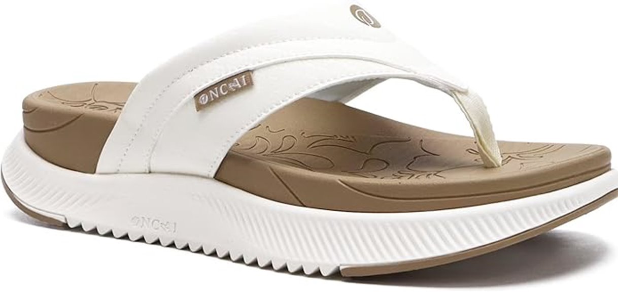 oncai orthotic cushioned flipflops