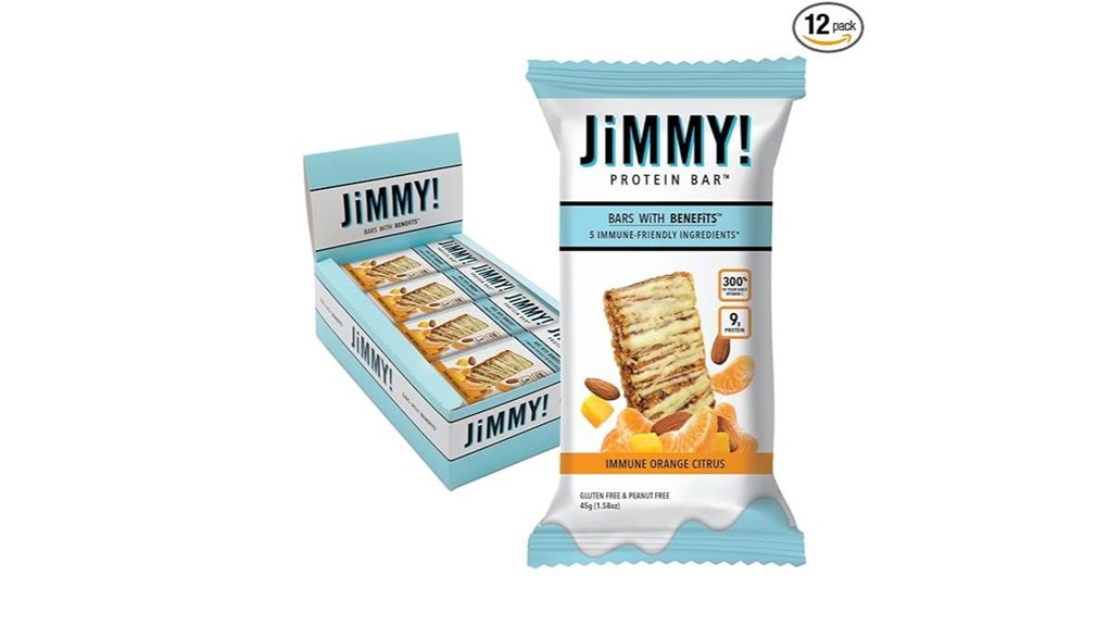 orange citrus protein bars