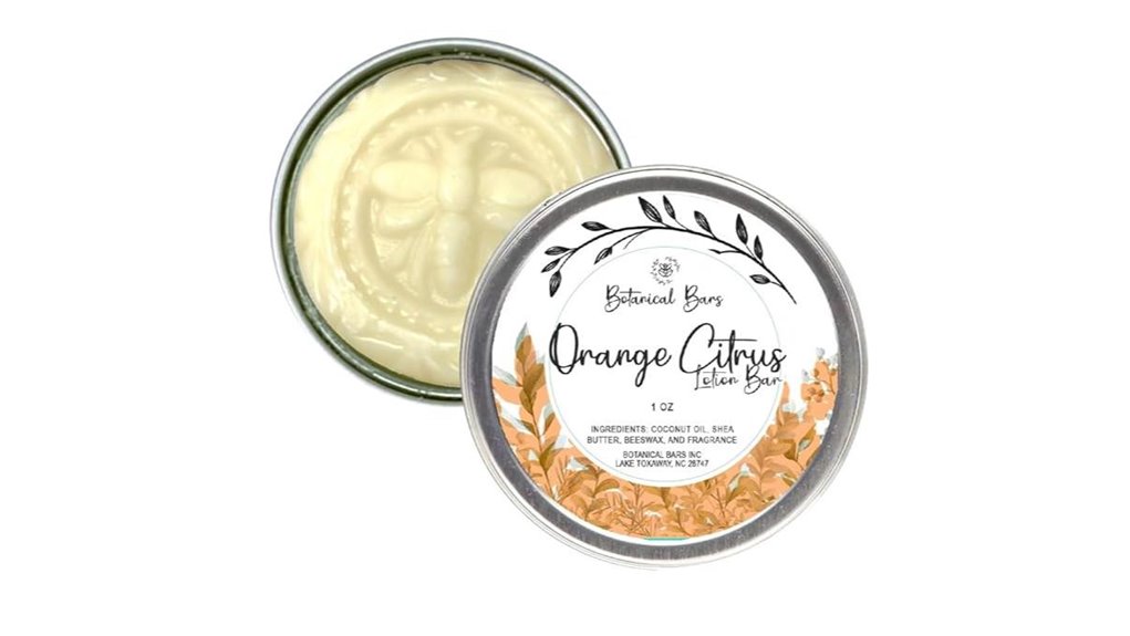 orange citrus tin lotion