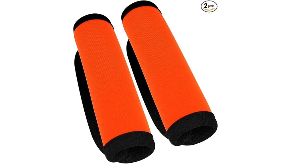 orange luggage handle wraps