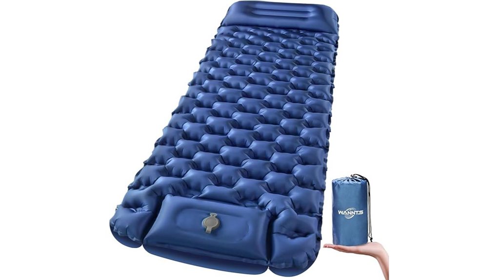 output in english ultralight inflatable camping pad
