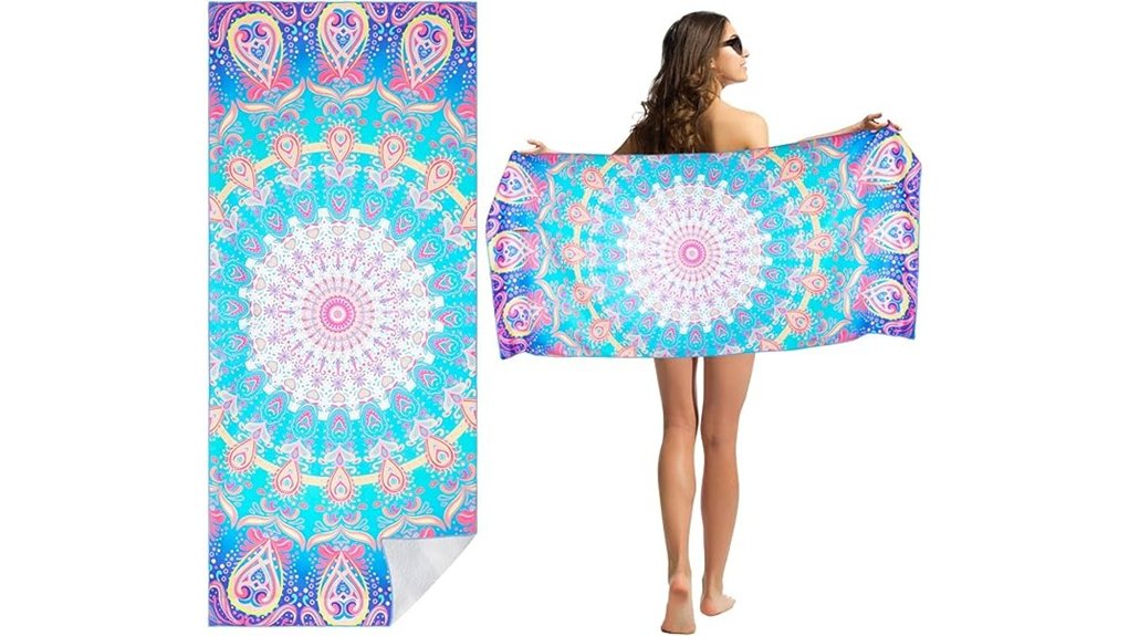 oversized sand free microfiber towel