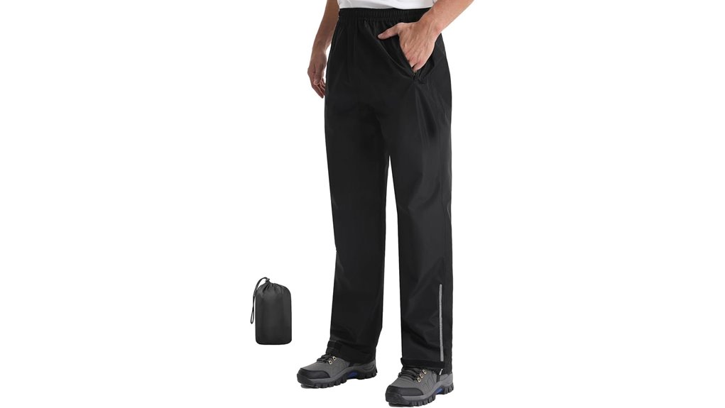 packable waterproof rain pants