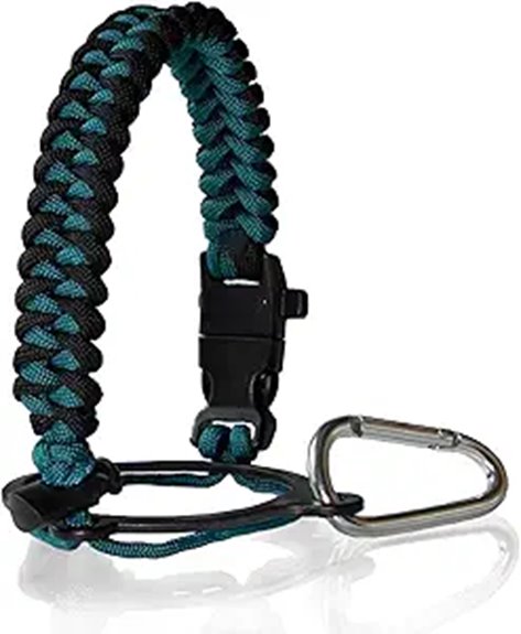 paracord bottle carabiner whistle