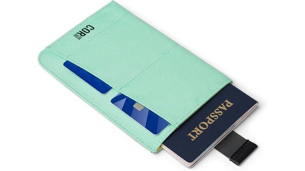 passport rfid waterproof turquoise