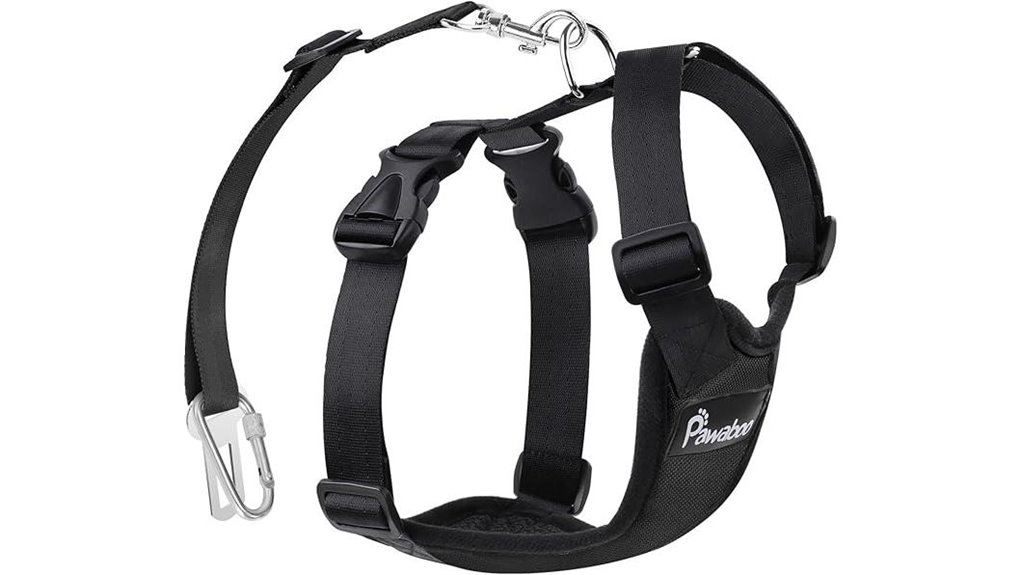 pawaboo black adjustable seatbelt