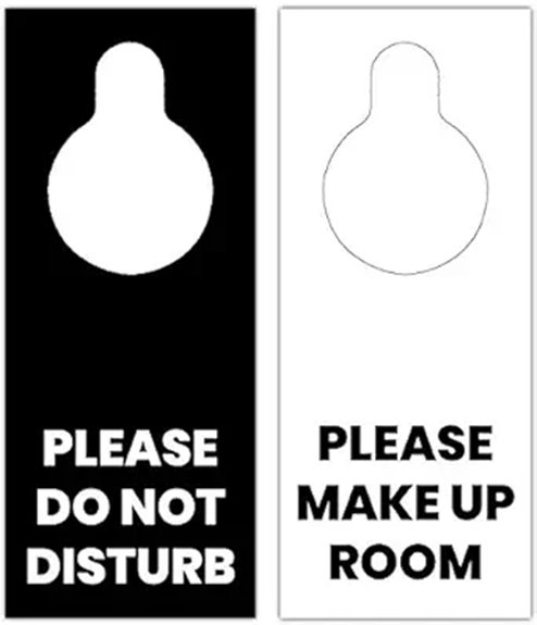 pdnd 100 black doorhangers