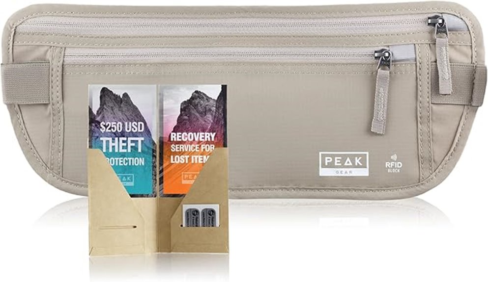peak rfid travel belt