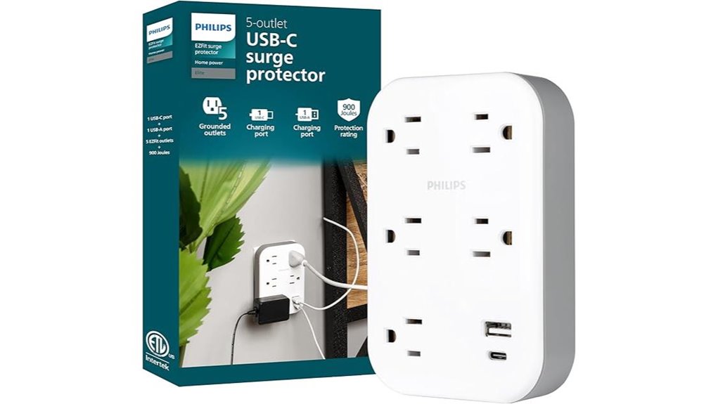 philips 5 outlet protector