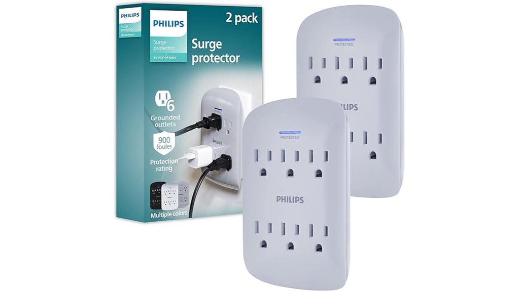 philips 6 outlet surge protector