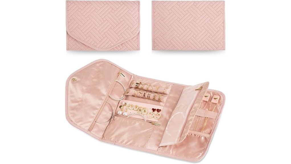 pink anti tangle travel organizer