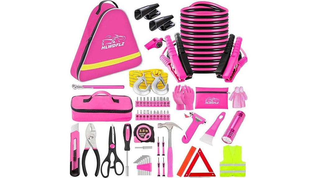 pink roadside jumpers kit
