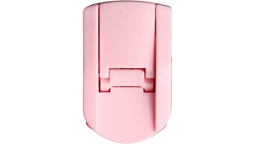 pink silicone eyelash curler