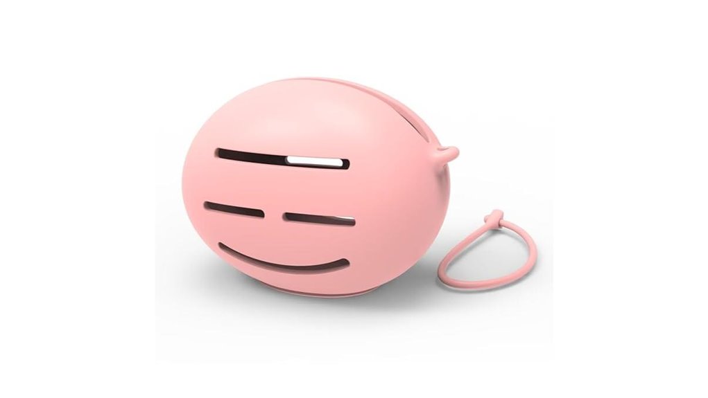 pink silicone triple sided holder