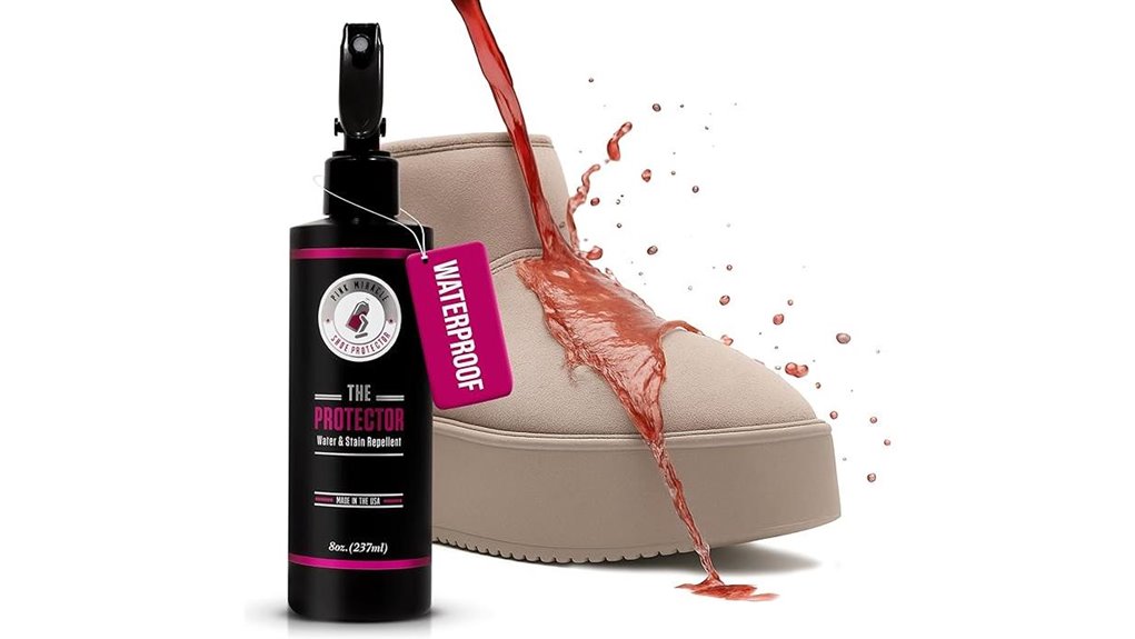 pink stain proof spray shoes