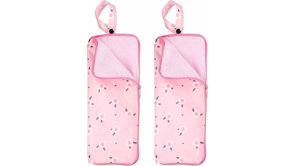 pink waterproof umbrella packs