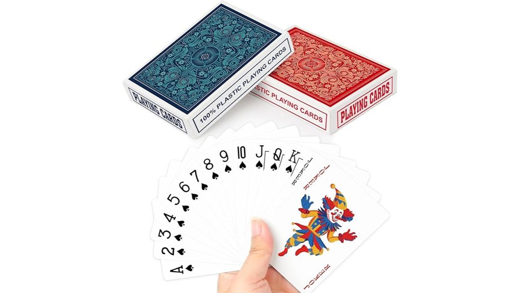plastic waterproof poker decks