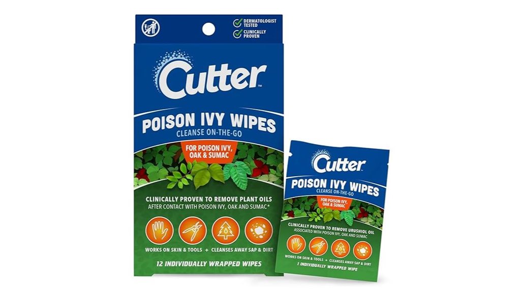 poison ivy oak sumac wipes