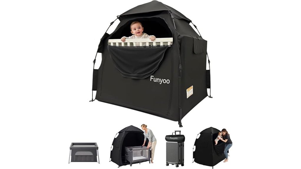 pop up blackout toddler tent