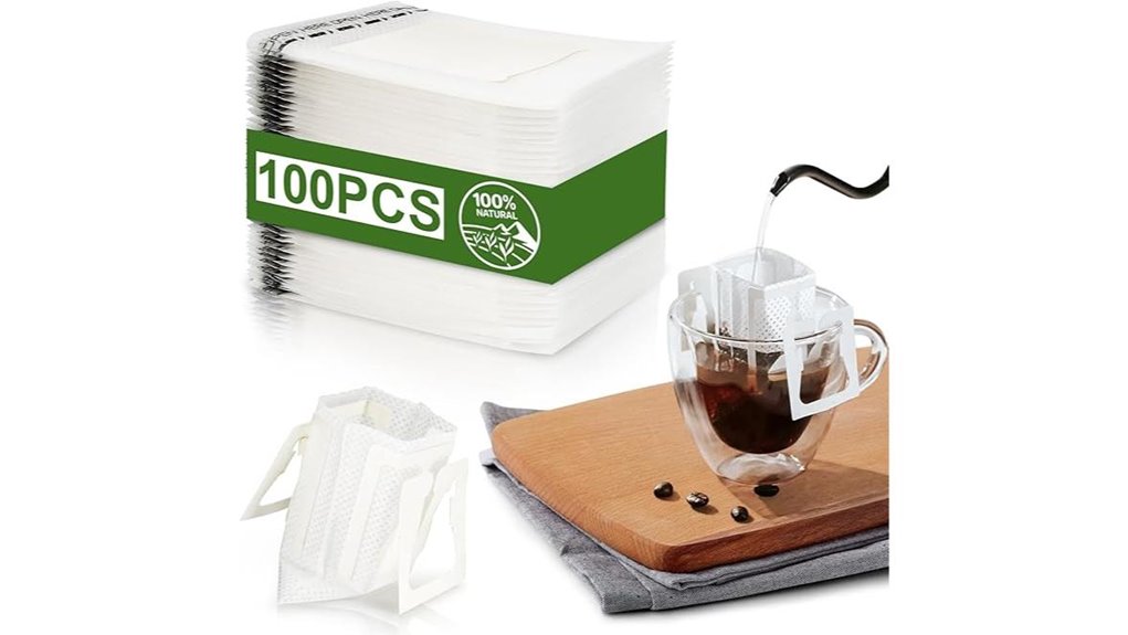 portable 100 piece coffee filter