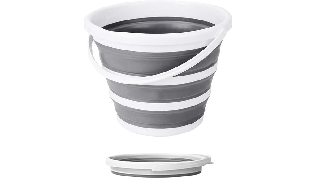 portable 10l collapsible bucket