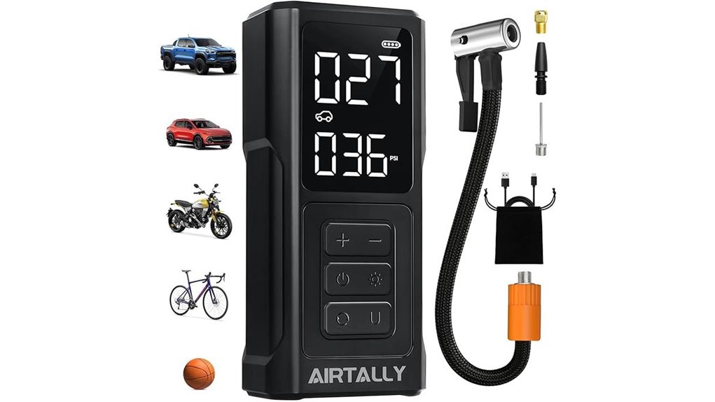 portable 150psi led inflator
