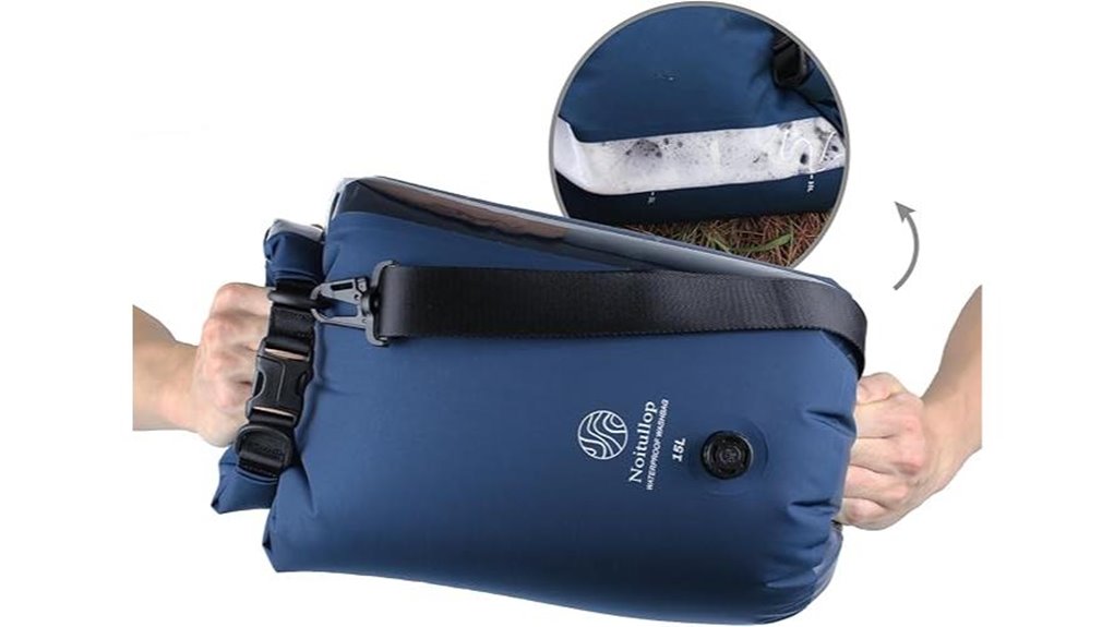 portable 15l waterproof washbag