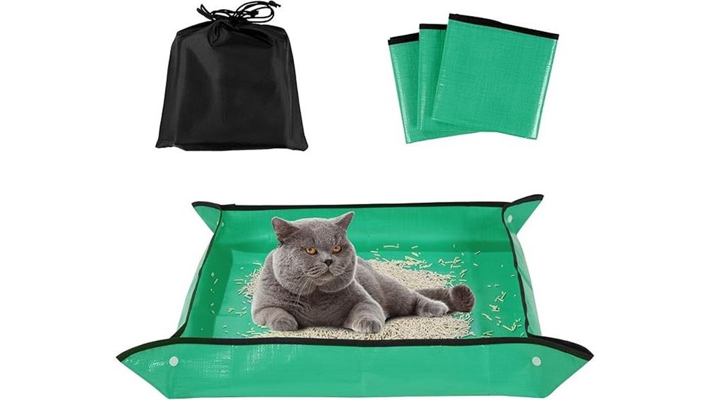 portable 3 piece cat box
