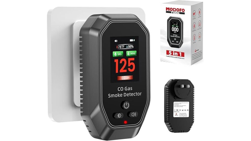 portable 6 in 1 co detectors