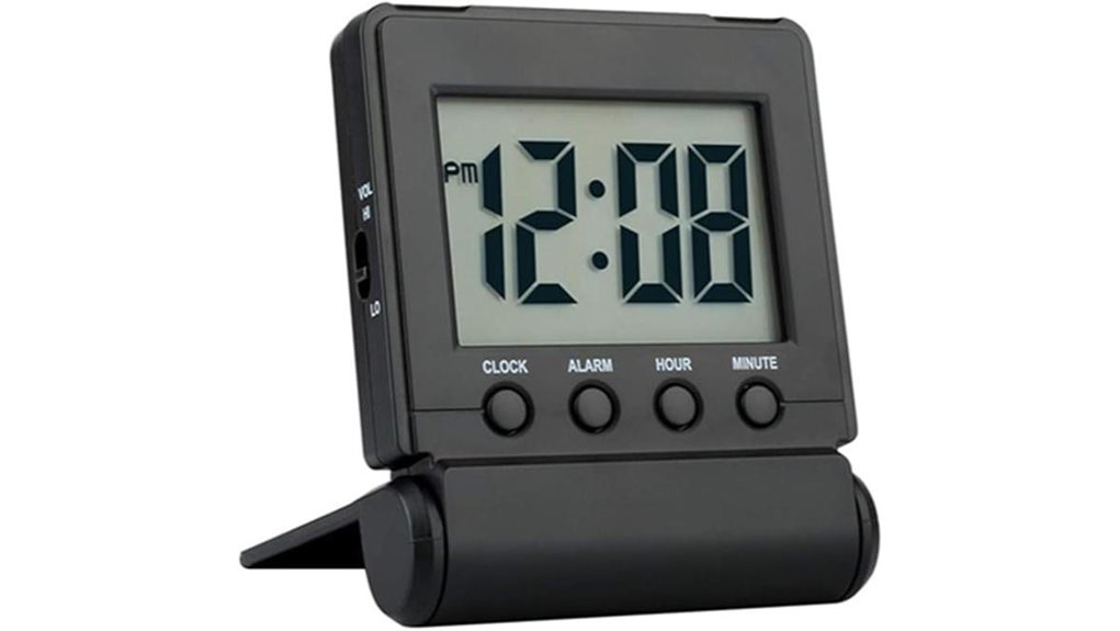 portable battery backlit clock
