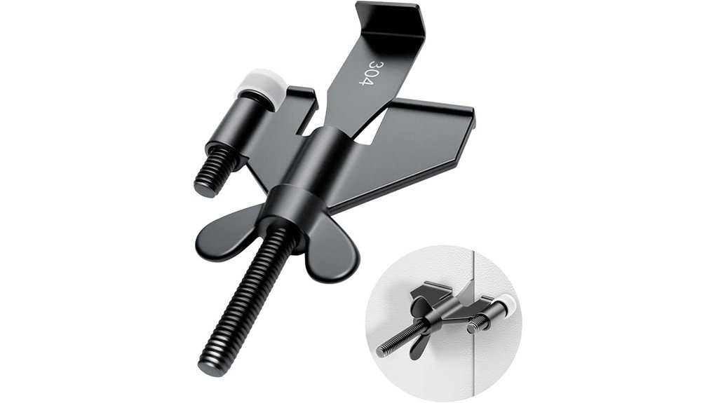 portable black door lock