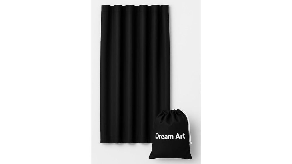 portable blackout suction curtain