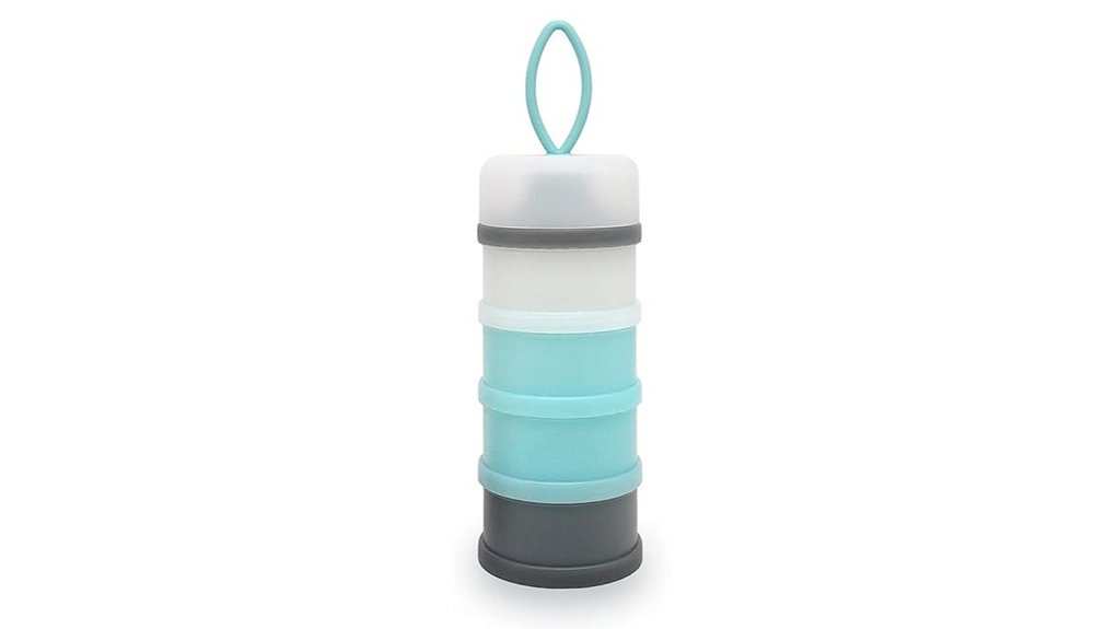 portable bpa free 4 compartment dispenser