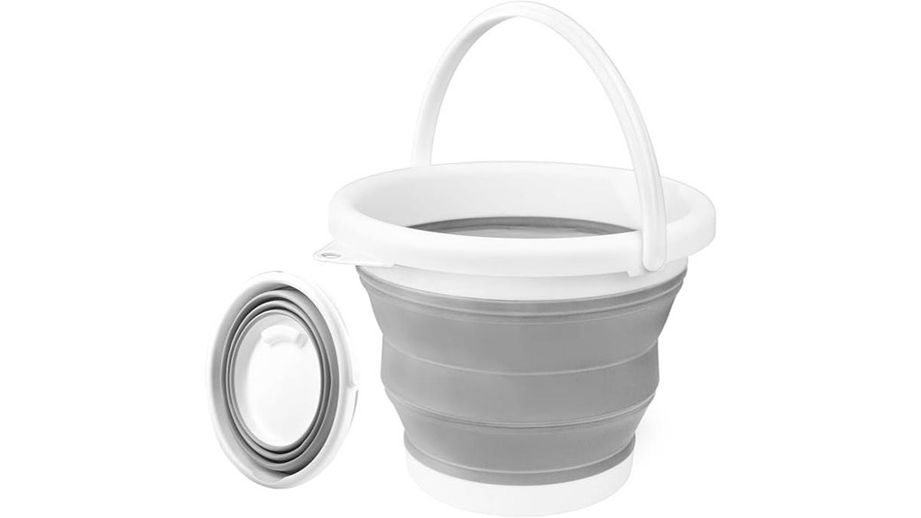 portable collapsible 10l bucket